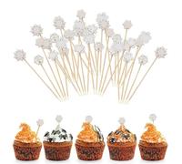 Holiday Fruit Cocktail Picks, Holiday Cocktail Selection | Holiday Fruit Picks | 100 X Wooden Sticks, 4.7 Inch Snack Picks, Fishes Supplies