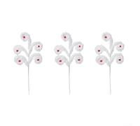 Holiday Furry Vine Decorations With Bells 3 Pieces For Christmas Tree Banister Mantel Seasonal Style(White)