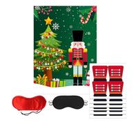 Holiday Games - Interactive Pin The Hat Festive | Pin The Hat On Nutcracker Game | for Birthday Family Celebration Home Festival Holiday Gathering Fun