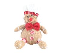 Holiday Gingerbread Man Plush Doll Ideal for Children Stocking Stuffer