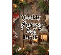 Holiday Grocery Planner | Weekly Shopping List Journal | 120 Pages | Christmas Cover Budget & Meal Planner Notebook
