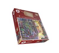 Holiday Hallway 1000-Piece Christmas Jigsaw Puzzle - Cozy Festive Scene with Twinkling Tree, Nostalgic Décor, Playful Cat & Curious Child - Perfect Family Activity for Holiday Cheer & Relaxation