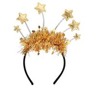 Holiday Headbands, Glitter 2026 New Year Headpiece for Christmas Eve Party or Birthday, Gold Sequin Tassel Hair Accessory, Festive Costume Headband for Women Couples Family Photoshoots