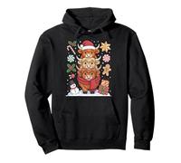 Holiday Highland Cows Family Fun Christmas Cheer Pullover Hoodie