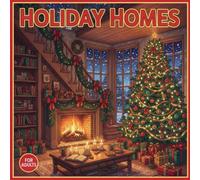 Holiday Homes: Coloring Book For Adults, Winter Holidays