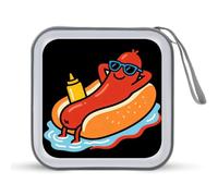 Holiday Hot Dog CD Case Plastic CD/DVD Holder Storage