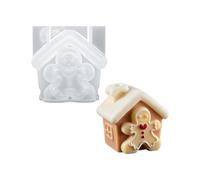 Holiday House Resin Mold, Silicone Casting Mold for Christmas and Plaster Work, Ornament Making, Display, and Seasonal Projects Holiday House Christmas Silicone Resin Casting Easy