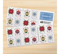 Holiday Joy (5 Booklets, 100 Stamps) First-Class Mail Forever Postage Stamps