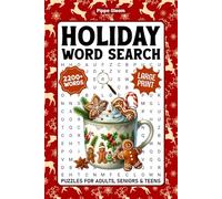 Holiday Large Print Word Search For Seniors: 2200+ Words - Seasonal Themed Word Find Puzzles For Seniors And Teens, Fun Christmas & Winter Activity Book With Solutions