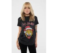 Holiday Leppard Christmas T Shirt Def Leppard Black M