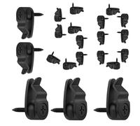 Holiday Lighting Hooks, Weatherproof Cable Hanger, String Light Clip Set, Smooth Durable Texture, Festive Ambiance Management Tool, Utility Products, Standard Size Modern Design Garden Fence