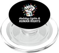 Holiday Lights and Equal Rights Christmas Human Rights PopSockets PopGrip for MagSafe