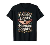 Holiday Lights and Human Rights Christmas Peace T-Shirt