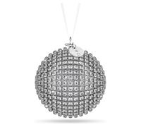 Holiday Magic Classics Crystal Mesh Ball Ornament, Silver tone