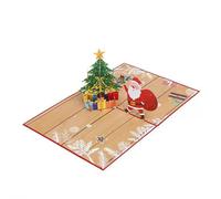 Holiday Magic Santa & Tree Pop Up Christmas Card