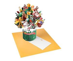 Holiday Magic Xmas Cheer 3D Pop Up Christmas Card