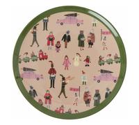 Holiday melamine dessert plate Pale Pink one size