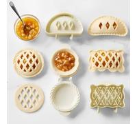 Holiday Mini Pie Mold, Hand Pie Press Mold Maker for Baking, Party Potluck Hand Pie Molds, Pumpkin Cookie Cutters, for Festivals and Parties (C)
