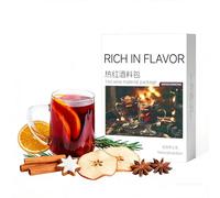 Holiday Mulling -Mulled Wine & Cider Spice Blendwith Cinnamon, Star Anise&cloves, Drink Mix（30）for Hot Mocktails(150g)