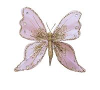 Holiday ornament for Christmas tree and tabletop decor, designed to bring an elegant and festive accent to your seasonal setup (Shallow rosy)