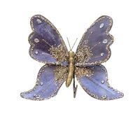Holiday ornament for Christmas tree and tabletop decor, designed to bring an elegant and festive accent to your seasonal setup (Blue)