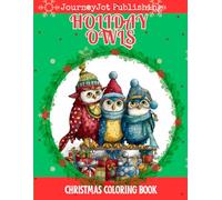 Holiday Owls Christmas Coloring Book