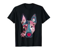 Holiday Patchwork Dog with Snowman T-Shirt