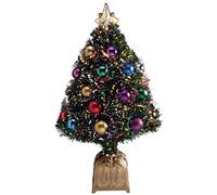 HOLIDAY PEAK Fiber Optic Christmas Tree, Green, One Size