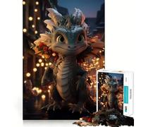 Holiday Pixel Critters Jigsaw Puzzles for Teenagers 1000 Piece Cozy Fun Good Thick Family Game Evening Game (50x75cm)