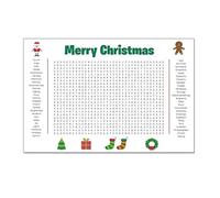 Holiday Poster Set - Thanksgiving Activity Chart, Giant Word Search Jigsaw Puzzle, Art Learning Entertainment, Simple Hook Display Function, Party Decoration