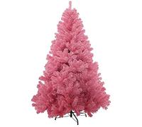 Holiday PVC Artificial Spruce Tree,Lightweight Hinged Multicolored Xmas Tree With Metal Stand Easy Assembly Festival Decor,Premium Christmas Tree-Black 180cm/6ft