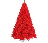 Holiday PVC Artificial Spruce Tree,Lightweight Hinged Multicolored Xmas Tree With Metal Stand Easy Assembly Festival Decor,Premium Christmas Tree-Black 180cm/6ft