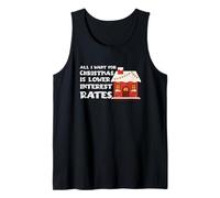 Holiday Santa - I Want Lower Interest Rates for Christmas Tank Top