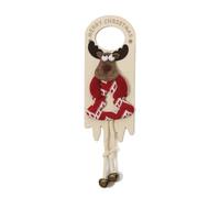 Holiday Santa Snowman Door Handle Wood Hanging Ornament Home Christmas Decors