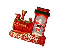 Holiday Santa Train Lighted Decoration Christmas Train Set for Festival Tabletop Window Display and Family Activities Safe PVC Christmas Home Decors
