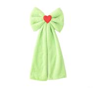 Holiday Satin Large Christmas Tree Top Bow Ornament for Xmas Trees, Mantels, Staircases, and Seasonal Event Decoration