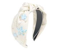 Holiday Sea Beach Shell Faux Pearls Knot Hairband Wide Headbands Girls Hairpiece Fashion Hair Accessories For