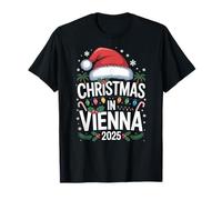Holiday Season, Fun Santa Hat, Christmas in Vienna 2025 T-Shirt