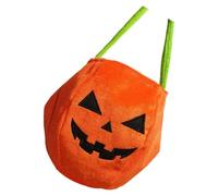Holiday Season Velvets Candy Bag Oversized Pumpkin Design Seasonal Party Essential Party Accessory for Candy Collection Gatherings Halloween Pumpkin Bag