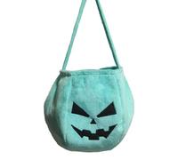 Holiday Season Velvets Candy Bag Oversized Pumpkin Design Seasonal Party Essential Party Accessory for Candy Collection Gatherings Halloween Pumpkin Bag
