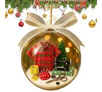 Holiday Sewing Snow Globe Ornament, Sewing Snow Globe, Personalized Quilter Christmas Keepsake, Vintage Hanging Decoration For Christmas Tree & Craft Room For Quilters