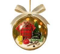 Holiday Sewing Snow Globe Ornament,Snow Globe Sewing Machine Christmas Tree Ornaments,Antique Hanging Decoration,Hangable Christmas Ball Decoration,Party Gift