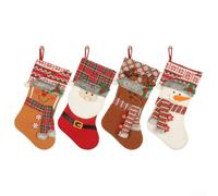 Holiday socks decorated with classic Christmas icons, made from cloth material designed to withstand frequent washing while preserving vibrant patterns for For Daily use