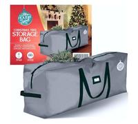 HOLIDAY SPIRIT Christmas Tree Storage Bag - Heavy-Duty Tree Bag with Durable Reinforced Handles & Zipper, Waterproof Storage Bag Protects from Moisture & Dust (Fits a 7.5FT Tree, Charcoal)