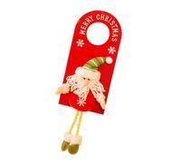 Holiday Spirits Door Handle Hanging Decors Festival Santa Door Knob Pendant Handle Decoration For Christmas Enthusiasts Homes Festival Atmosphere