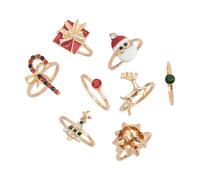 Holiday Spirits Reindeer Rings Accessory Enchanting Christmas Reindeer Rings Adornment For Stylish Festive Outfits Personality Showcasing Pieces