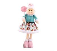 Holiday Stretch Snowman Figurine Ornament Designed for Seasonal Home and Office Display Bringing Cheerful For Festive to Various Spaces (grandma)