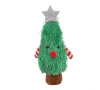 Holiday Tabletop Christmas Tree Decor for Seasonal Centerpieces, Constructed from Plastic, Polyester, and Cloth, Compatible with Multiple Indoor Spaces (green)