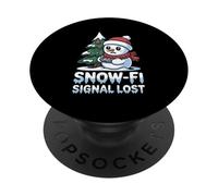 Holiday Tech Humor Snow Connection Christmas Love Apparel PopSockets Adhesive PopGrip