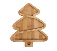 Holiday Themed Christmas Food Platters Christmas Tree/Bells Wood Serving Platters for Festival Homes Entertaining Office Holiday Decors